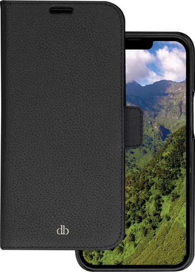 Dbramante1928 New York wallet iPhone 14 Plus lommebokdeksel (night black)