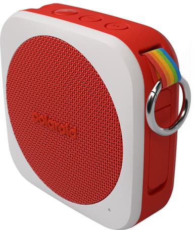 Polaroid Music P1 trådløs bærbar høyttaler (rød/hvit)