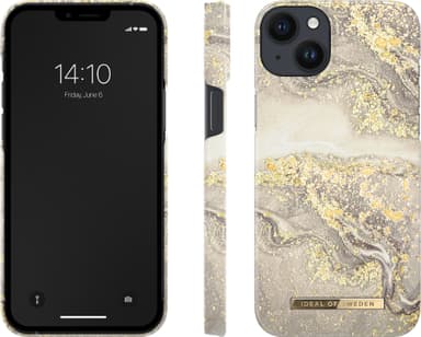 IDEAL OF SWEDEN iPhone 14 Plus deksel (spark greige marble)