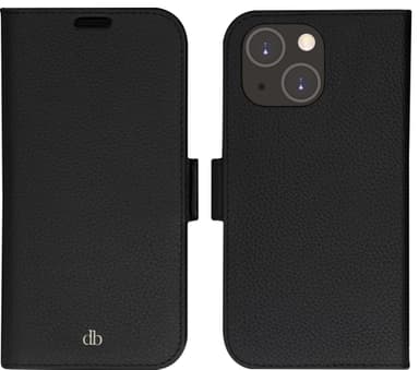 Dbramante1928 New York wallet iPhone 14 lommebokdeksel (night black)