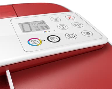 HP DeskJet 3732 AIO inkjet-skriver (rød/hvit))