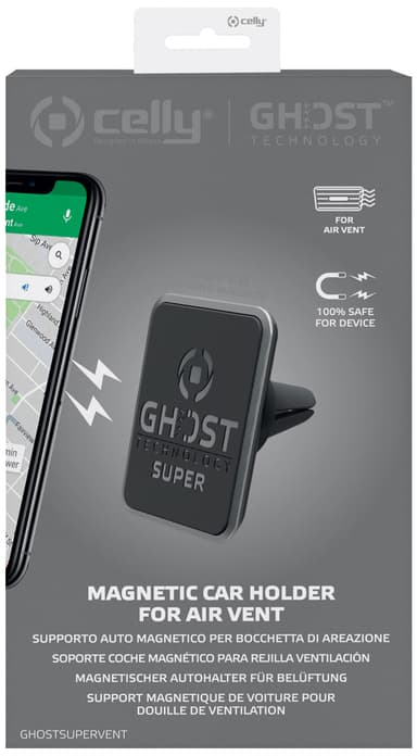 Celly Ghost Super Vent magnetisk telefonholder til bil