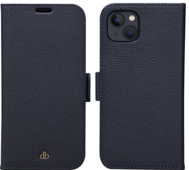 Dbramante1928 New York wallet iPhone 13 lommebokdeksel (blå)