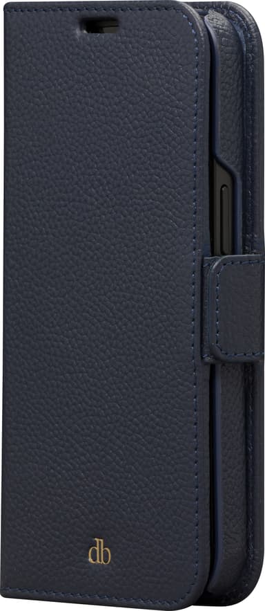 Dbramante1928 New York wallet iPhone 13 lommebokdeksel (blå)