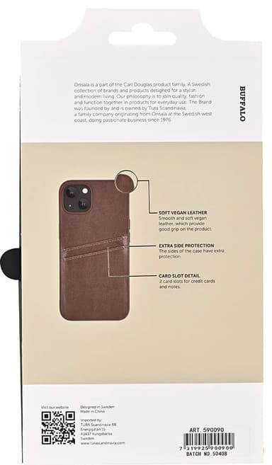 Buffalo Backcover iPhone 13 deksel (brun)