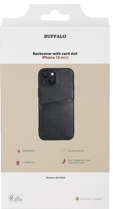 Buffalo Backcover iPhone 13 mini deksel (sort)
