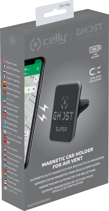 Celly Ghost Super Vent magnetisk telefonholder til bil