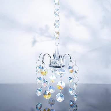 Prisme åttekantede perler Sun Catcher Hengende Ornament Lysekrone Form Klar