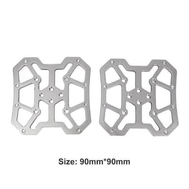 Sykkelpedalplattformadaptere 1 par Sølv Shimano SPD