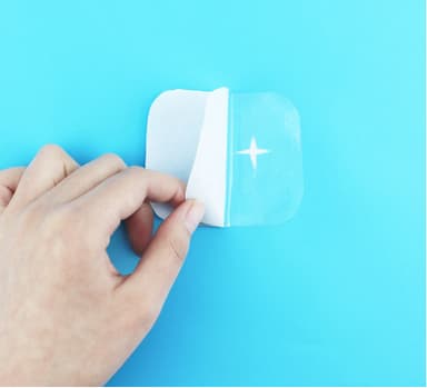 Selvklebende reparasjonstape 5-pakning gjennomsiktig Gjennomsiktig 7x7 cm