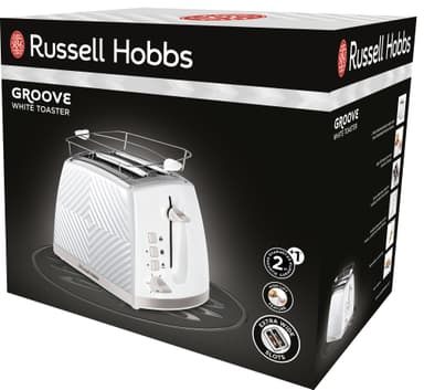 Russell Hobbs Groove brødrister 26391-56 (hvit)
