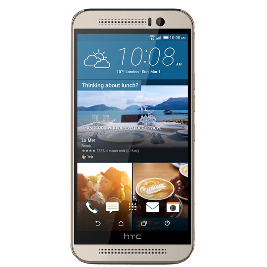 HTC One M9 smarttelefon (gull/sølv)