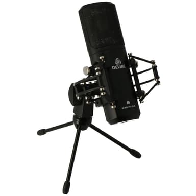 Devine M-Mic PRO XLR Kondensatormikrofon (Svart)