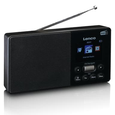 Lenco PIR-510 internettradio, sort