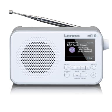 Lenco PDR-035 DAB-radio, hvit