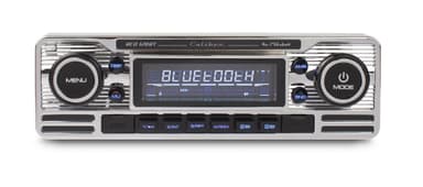 Caliber Retro Radio - CD, Bluetooth og USB - sølv