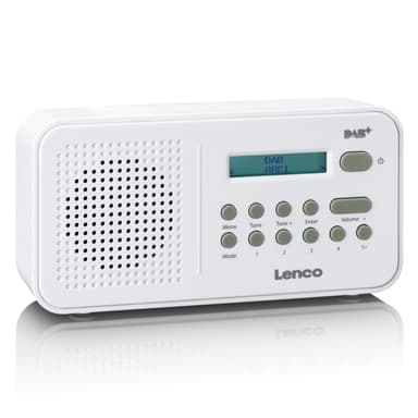 Lenco PDR-015 DAB-radio, hvit