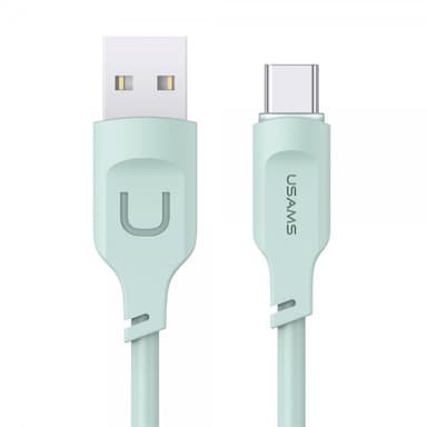USAMS Kabel Lithe Series USB-A/USB-C 1.2 m Grön