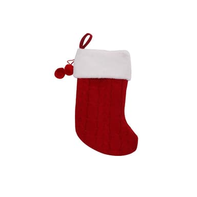 Julepynt julestrømpe rød