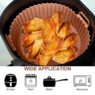 Air Fryer silikonbolle Brun 3.6-7.2 l