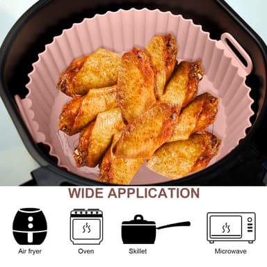 Air Fryer silikonbolle Rosa 3.6-7.2 l