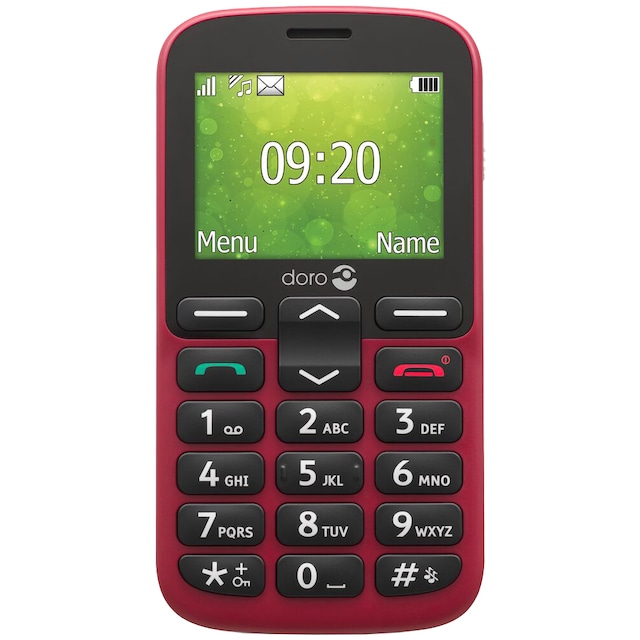 Doro 1385 mobiltelefon (rød) - 2G