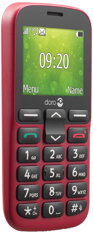 Doro 1385 mobiltelefon (rød) - 2G