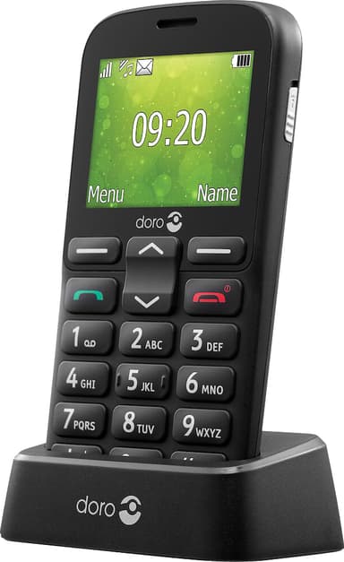 Doro 1385 mobiltelefon (sort) - 2G