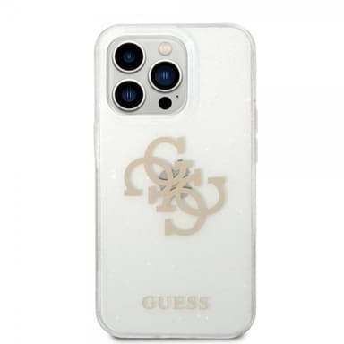 Guess iPhone 14 Pro Deksel Full Glitter Transparent