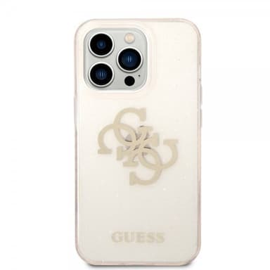 Guess iPhone 14 Pro Deksel Full Glitter Gull