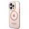 Guess iPhone 14 Pro Max Deksel Translucent MagSafe Rosa