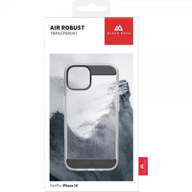 Black Rock iPhone 14 Deksel Air Robust Case Svart Klar
