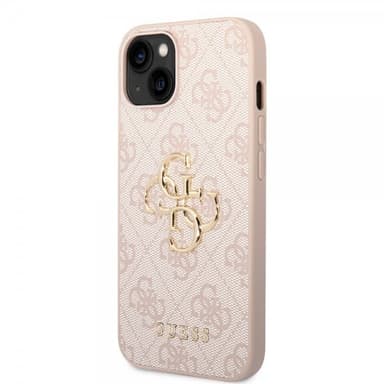 Guess iPhone 14 Plus Deksel Big Metal Logo Rosa