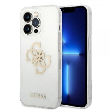 Guess iPhone 14 Pro Deksel Full Glitter Transparent