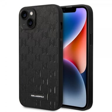 Karl Lagerfeld iPhone 14 Plus Deksel Saffiano Monogram Svart
