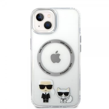Karl Lagerfeld iPhone 14 Plus Deksel Karl & Choupette MagSafe Transparent