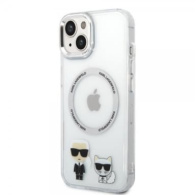 Karl Lagerfeld iPhone 14 Plus Deksel Karl & Choupette MagSafe Transparent