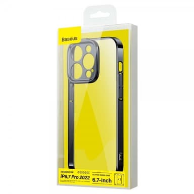 Baseus iPhone 14 Pro Max Deksel Glitter Series Svart