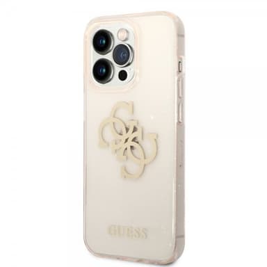 Guess iPhone 14 Pro Deksel Full Glitter Gull