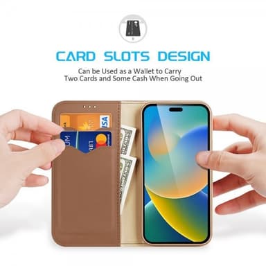 DUX DUCIS iPhone 14 Pro Etui Hivo Series Brun