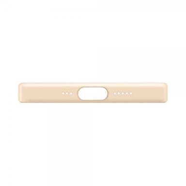 XQISIT iPhone 14 Plus Deksel Silicone Case Sand
