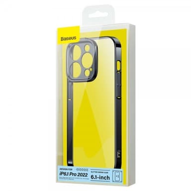 Baseus iPhone 14 Pro Deksel Glitter Series Svart