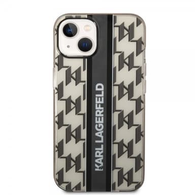 Karl Lagerfeld iPhone 14 Plus Deksel Monogram Vertical Stripe Svart