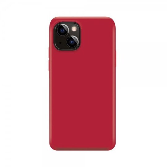 XQISIT iPhone 14 Deksel Silicone Case Rød