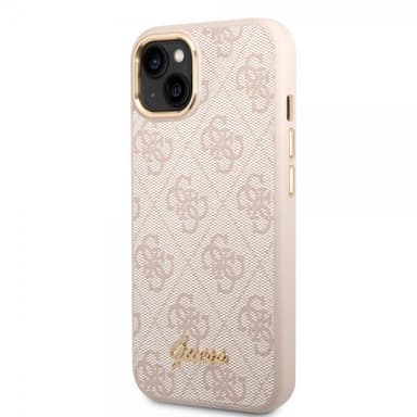 Guess iPhone 14 Plus Deksel 4G Logo Rosa