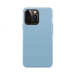 XQISIT iPhone 14 Pro Max Deksel Silicone Case Mørkeblå