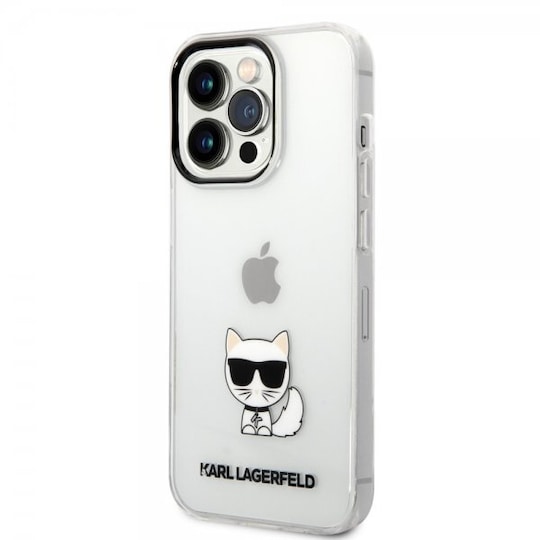 Karl Lagerfeld iPhone 14 Pro Deksel Printed Choupette Transparent