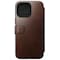 NOMAD iPhone 14 Pro Max Etui Modern Leather Folio Horween Rustic Brown
