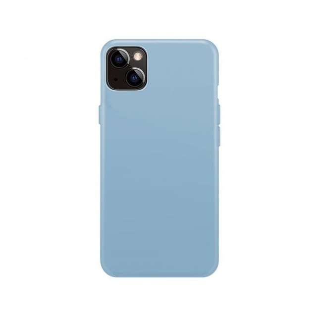 XQISIT iPhone 14 Plus Deksel Silicone Case Mørkeblå