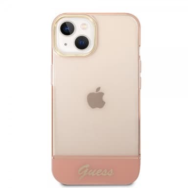 Guess iPhone 14 Deksel Translucent Rosa
